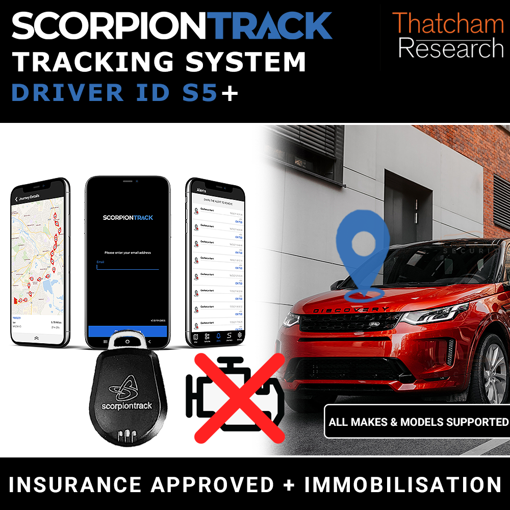 ScorpionTrack Driver ID S5+ Insurance Approved Tracker With ADR Driver